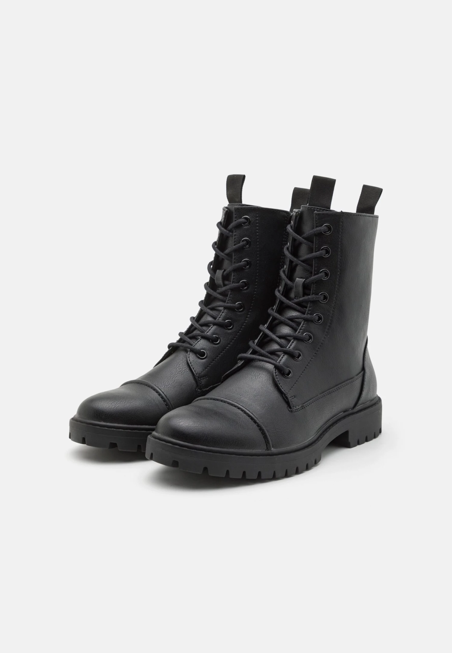 Pier One Unisex - Veterboots - Black 2 Pier One Unisex - Veterboots - Black - Afbeelding 2
