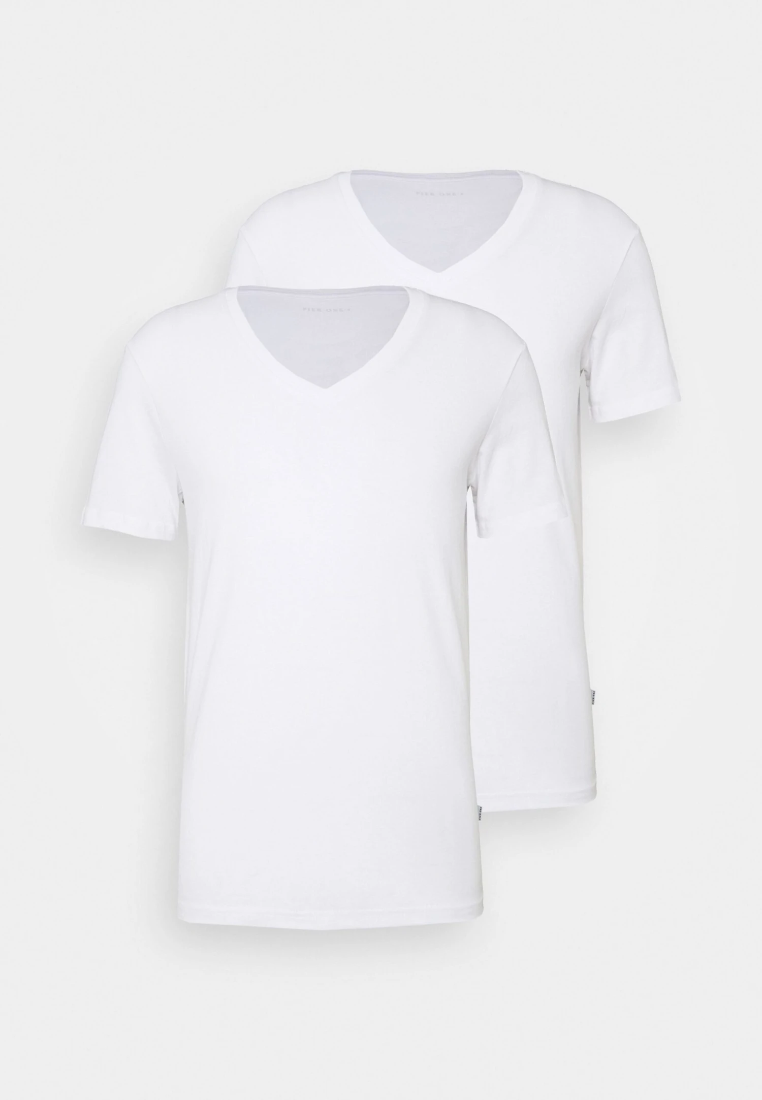 Pier One 2 Pack - T-Shirt Basic - White 6 Pier One 2 Pack - T-Shirt Basic - White - Afbeelding 6