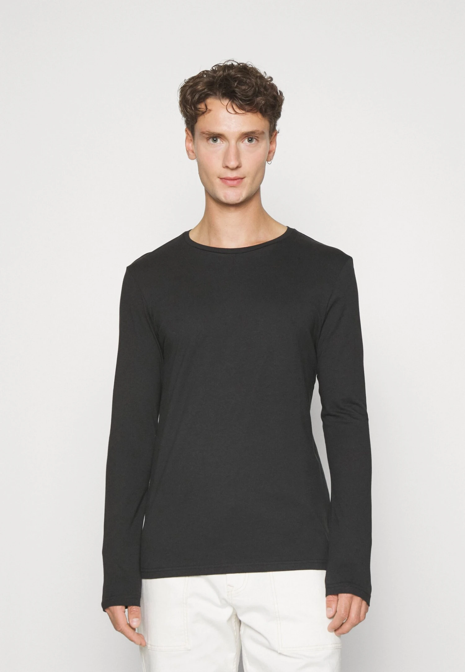 Pier One 2 Pack - Longsleeve - Black/Khaki 2 Pier One 2 Pack - Longsleeve - Black/Khaki - Afbeelding 2