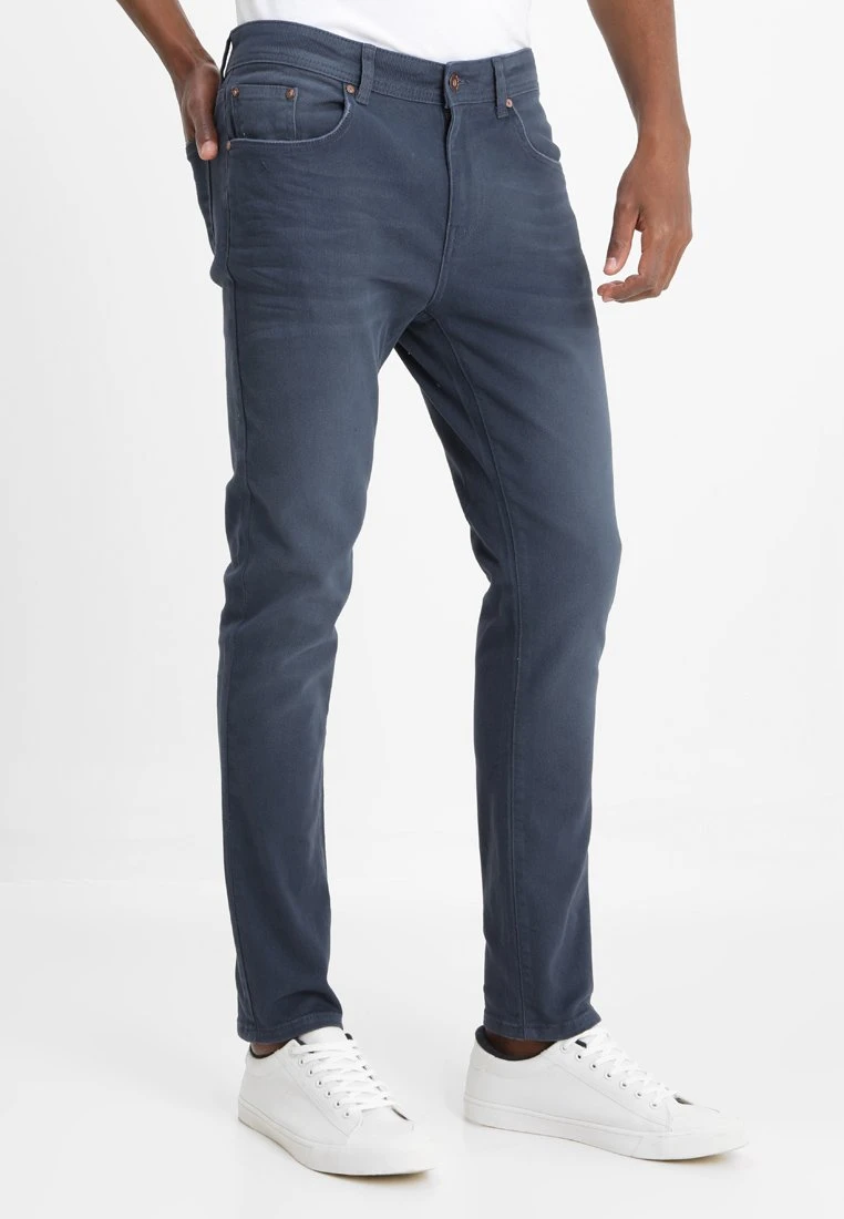 Pier One Coloured Baron - Slim Fit Jeans - Dark Blue 1 Pier One Coloured Baron - Slim Fit Jeans - Dark Blue