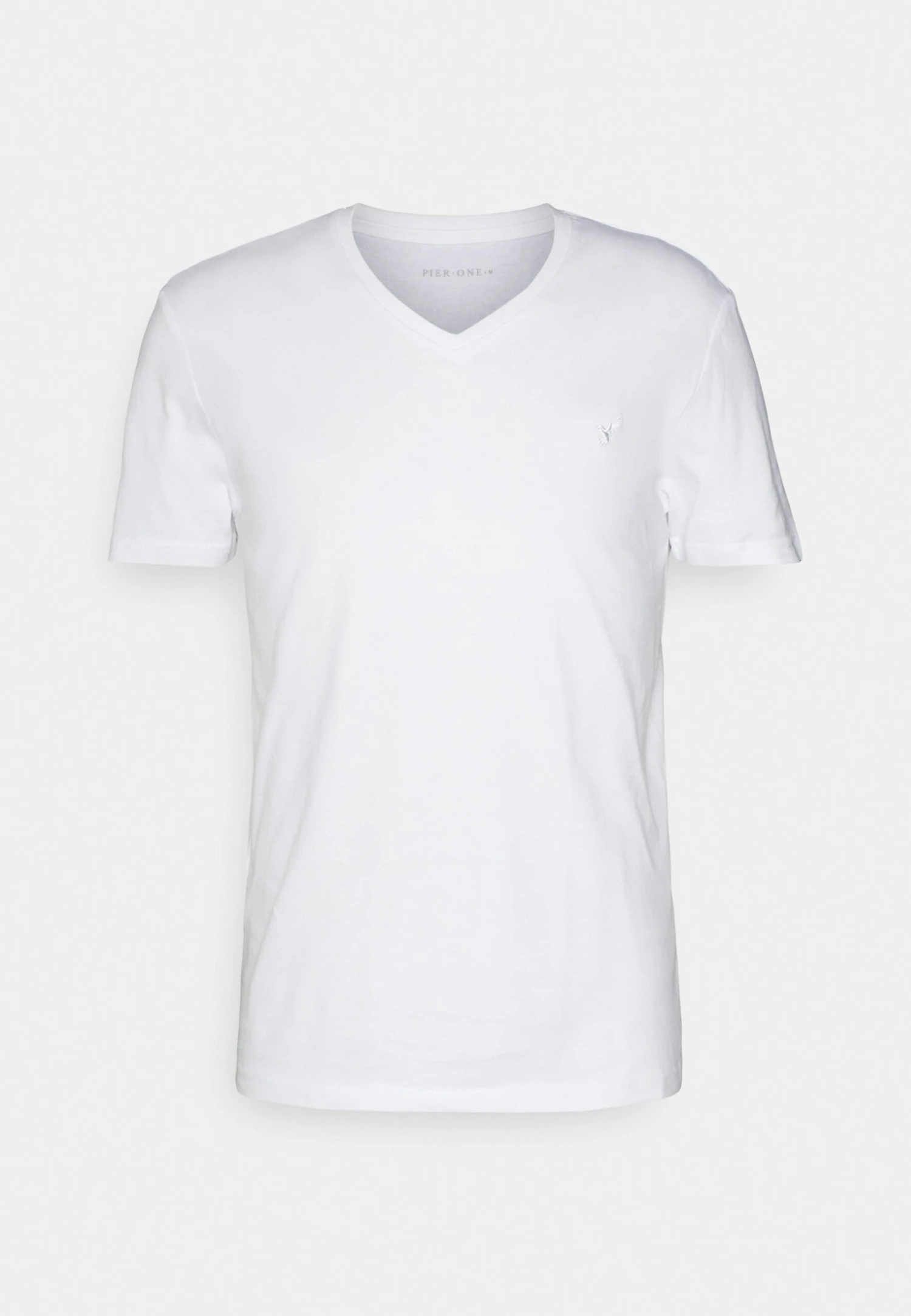 Pier One V Neck Bird Tonal 3 Pack - T-Shirt Basic - Light Brown/White/Dark Blue 9 Pier One V Neck Bird Tonal 3 Pack - T-Shirt Basic - Light Brown/White/Dark Blue - Afbeelding 9