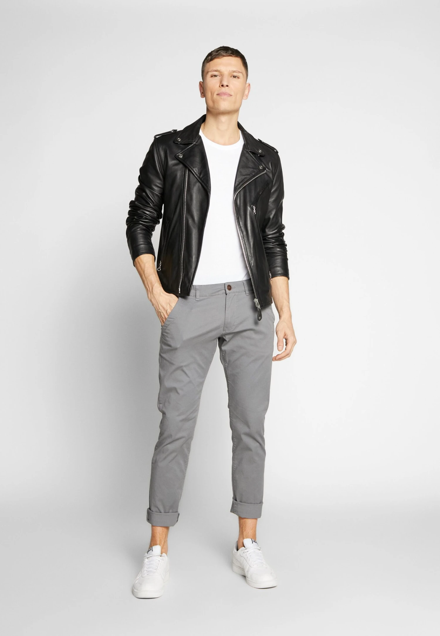 Pier One 3 Pack - T-Shirt Basic - Mottled Bordeaux/White/Blue 2 Pier One 3 Pack - T-Shirt Basic - Mottled Bordeaux/White/Blue - Afbeelding 2