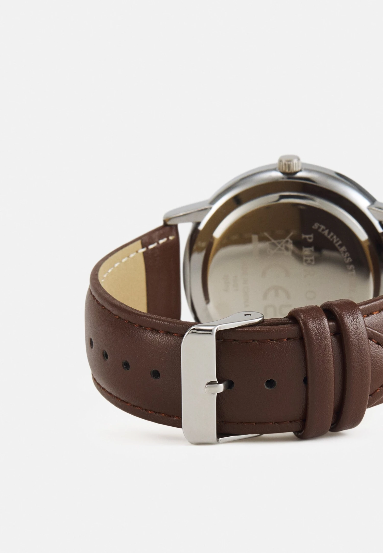 Pier One Horloge - Brown/Silvercoloured 2 Pier One Horloge - Brown/Silvercoloured - Afbeelding 2