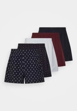 Pier One 5 Pack - Boxershort - Dark Blue/Bordeaux/ Blue -Pier One Verkoop 3422d9ed8c4f49da9db171652d2bfcfc