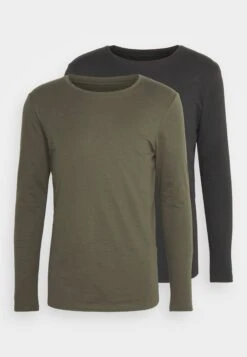 Pier One 2 Pack - Longsleeve - Black/Khaki 10 Pier One 2 Pack - Longsleeve - Black/Khaki -Pier One Verkoop 53fb57fe09314c7597291e1ba0dccb89