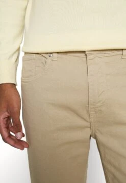 Pier One Slim Fit Jeans - Beige -Pier One Verkoop 5c0c3fb9ba344384b5ed37a30e251c8c