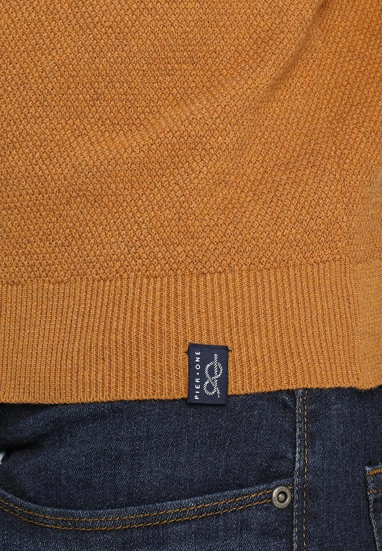 Pier One Trui - Mottled Dark Yellow 6 Pier One Trui - Mottled Dark Yellow - Afbeelding 6