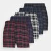 Pier One 5 Pack - Boxershort - Black /Dark Blue /Dark Green
