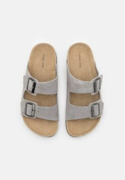 Pier One Leather Unisex - Pantoffels - Grey -Pier One Verkoop 6e172422b00e484a8ac21c5f565af9d6