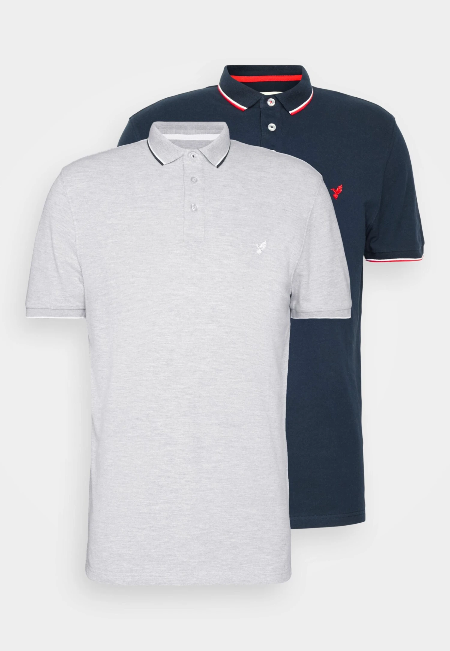 Pier One 2 Pack - Poloshirt - Light Grey/Dark Blue 8 Pier One 2 Pack - Poloshirt - Light Grey/Dark Blue - Afbeelding 8