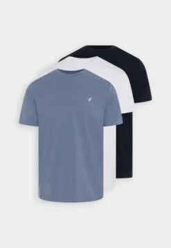 Pier One 3 Pack - T-Shirt Basic - White/Dark Blue/Blue 13 Pier One 3 Pack - T-Shirt Basic - White/Dark Blue/Blue -Pier One Verkoop 8188735d5da04a0e90815cda0be953a7