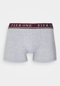Pier One 5 Pack - Onderbroeken - Bordeaux/Mottled Grey -Pier One Verkoop 8798162d0ce745f0998190a914ff7dd6