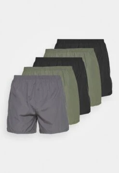 Pier One 5 Pack - Boxershort - Black/Khaki/Dark Grey -Pier One Verkoop aabf1b6cd2d84a338064454393e5f372