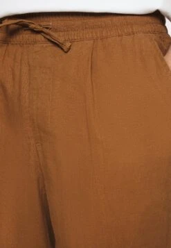 Pier One Drawcord Trousers Linen Blend - Broek - Brown -Pier One Verkoop bedf8e1eb0ea4ab1b26ff4d546d32792