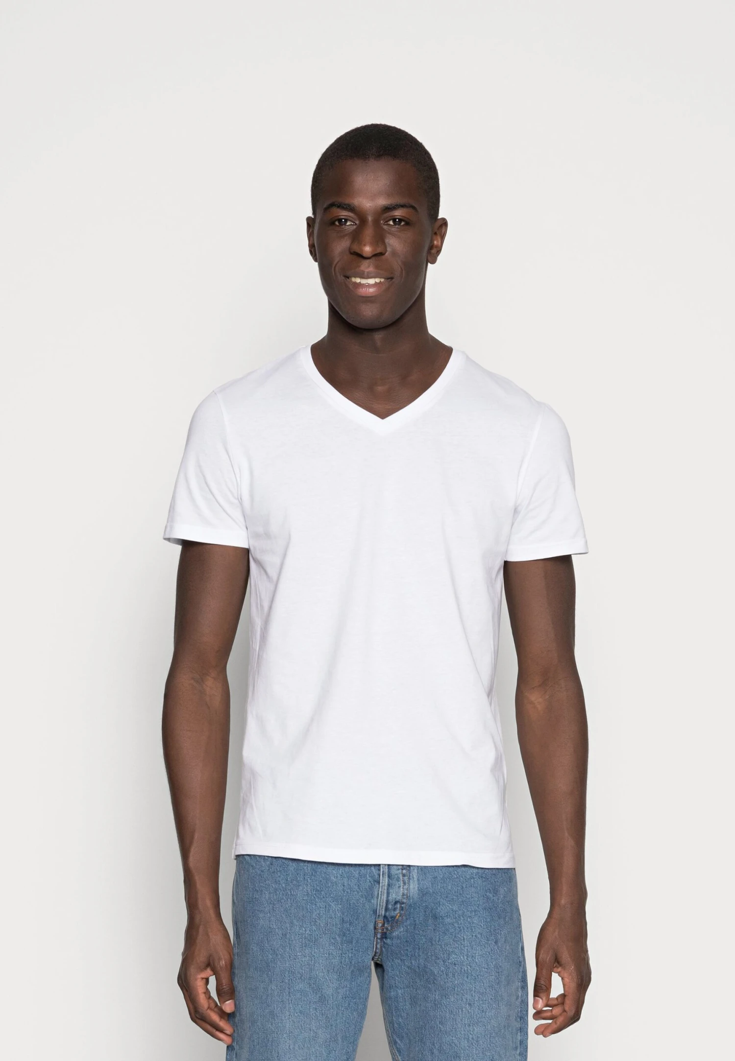 Pier One 5 Pack - T-Shirt Basic - White 2 Pier One 5 Pack - T-Shirt Basic - White - Afbeelding 2
