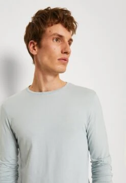 Pier One 2 Pack - Longsleeve - Light Blue/Dark Blue -Pier One Verkoop d315311a1b6348f89442cc5ec2361513