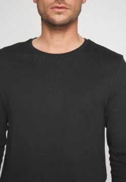 Pier One 2 Pack - Longsleeve - White/Black -Pier One Verkoop f0a28af1295b4a3493b2067c515db83b