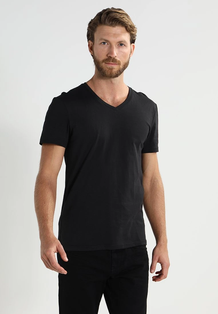 Pier One 2 Pack - T-Shirt Basic - Black 3 Pier One 2 Pack - T-Shirt Basic - Black - Afbeelding 3
