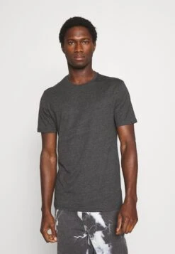 Pier One 3 Pack - T-Shirt Basic - Black/Mottled Dark Grey/Bordeaux -Pier One Verkoop fbb1fa11fda54722bafd9df33f46d342